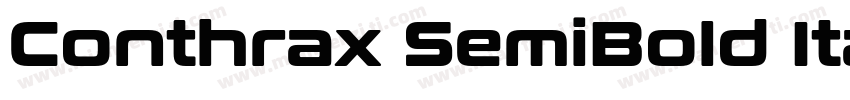Conthrax SemiBold Italic字体转换